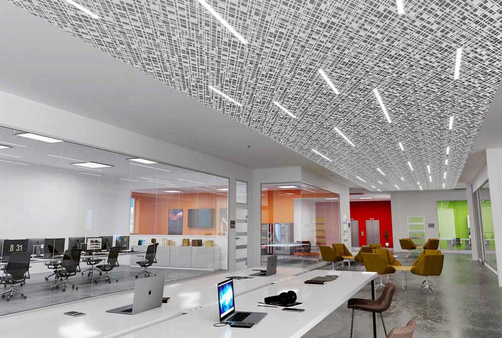 طراحی سقف دفتر کار